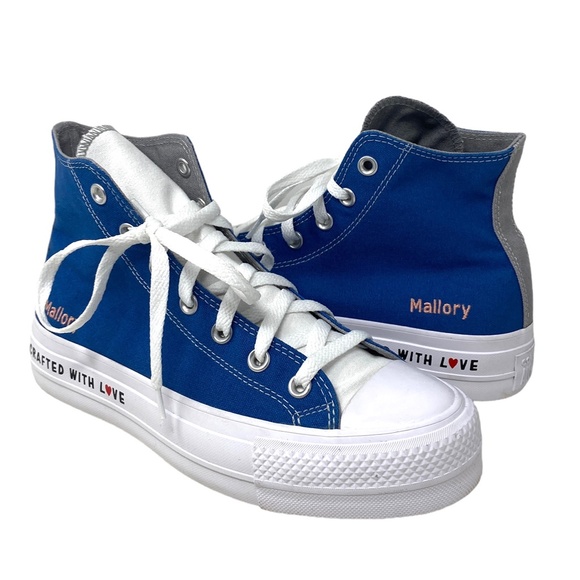 Converse Ctas Lift Platform Shoes Hi Canvas Black Gray Women Custom 171209C-WBGW - Picture 4 of 10